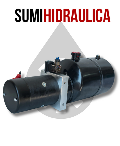 MINICENTRAL HIDRAULICA SIMPLE EFECTO 12 VDC CON MOTOR DE 2.6 HP BOMBA DE 1.5 GPM