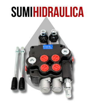 MANDO HIDRAULICO DE 1/2 CON 2 PALANCAS PARA 40 LTS